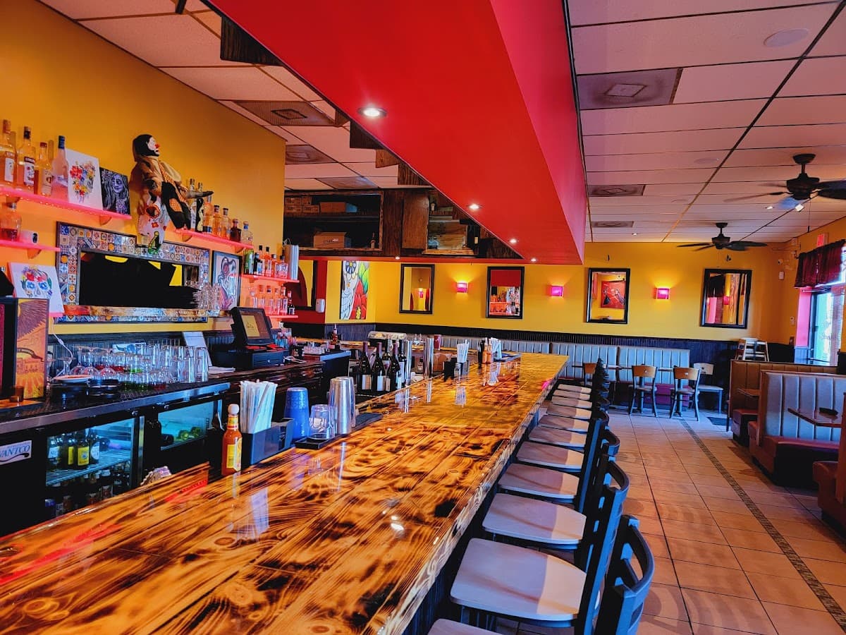 Inside Agave Roja restaurant